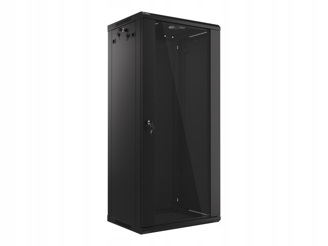 Nástenná inštalačná skriňa Lanberg 19'' 27U 600x450 mm, čierna