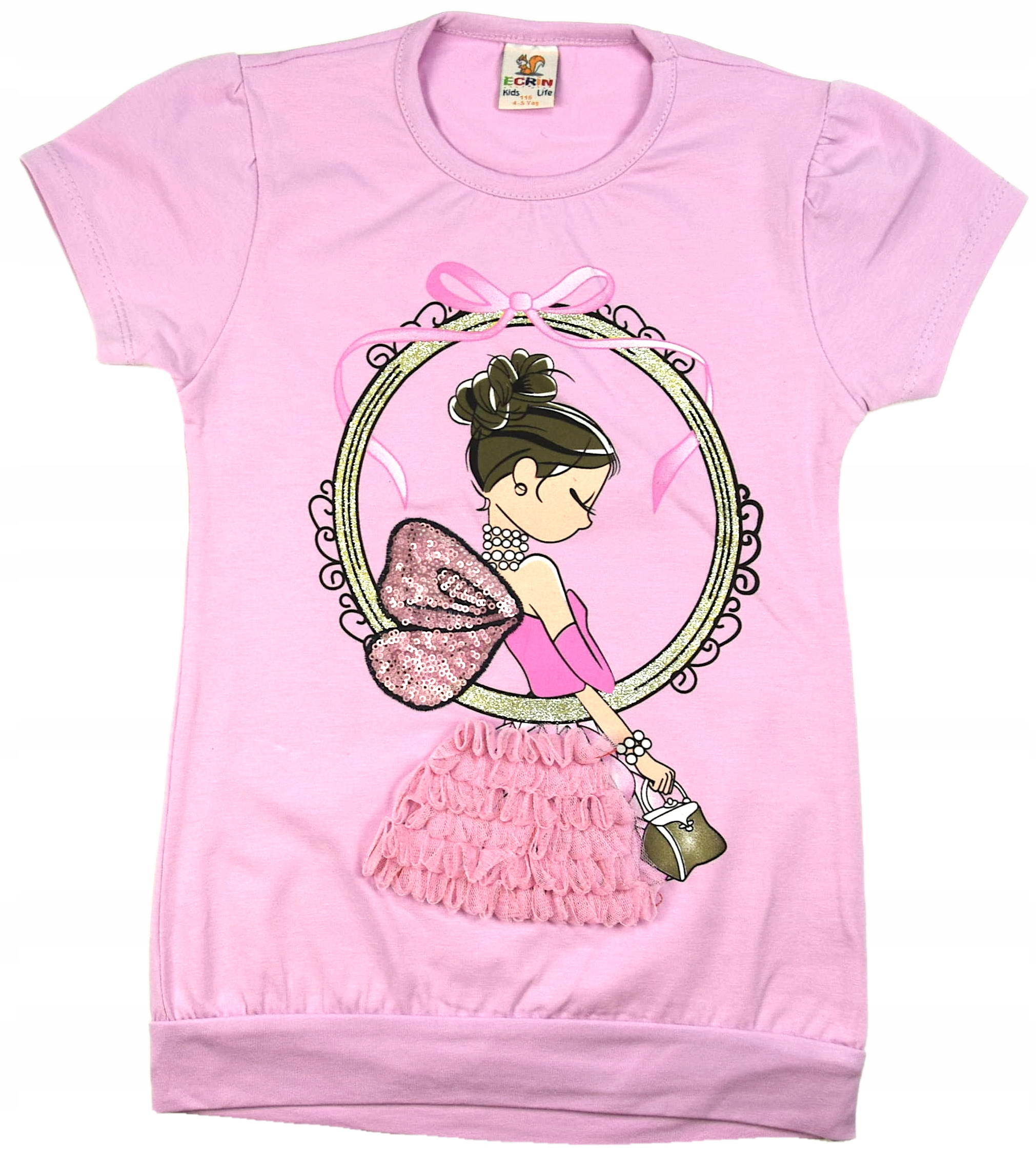 

Tunika T-shirt Dla Dziewczynki Baletnica Wrzos 92