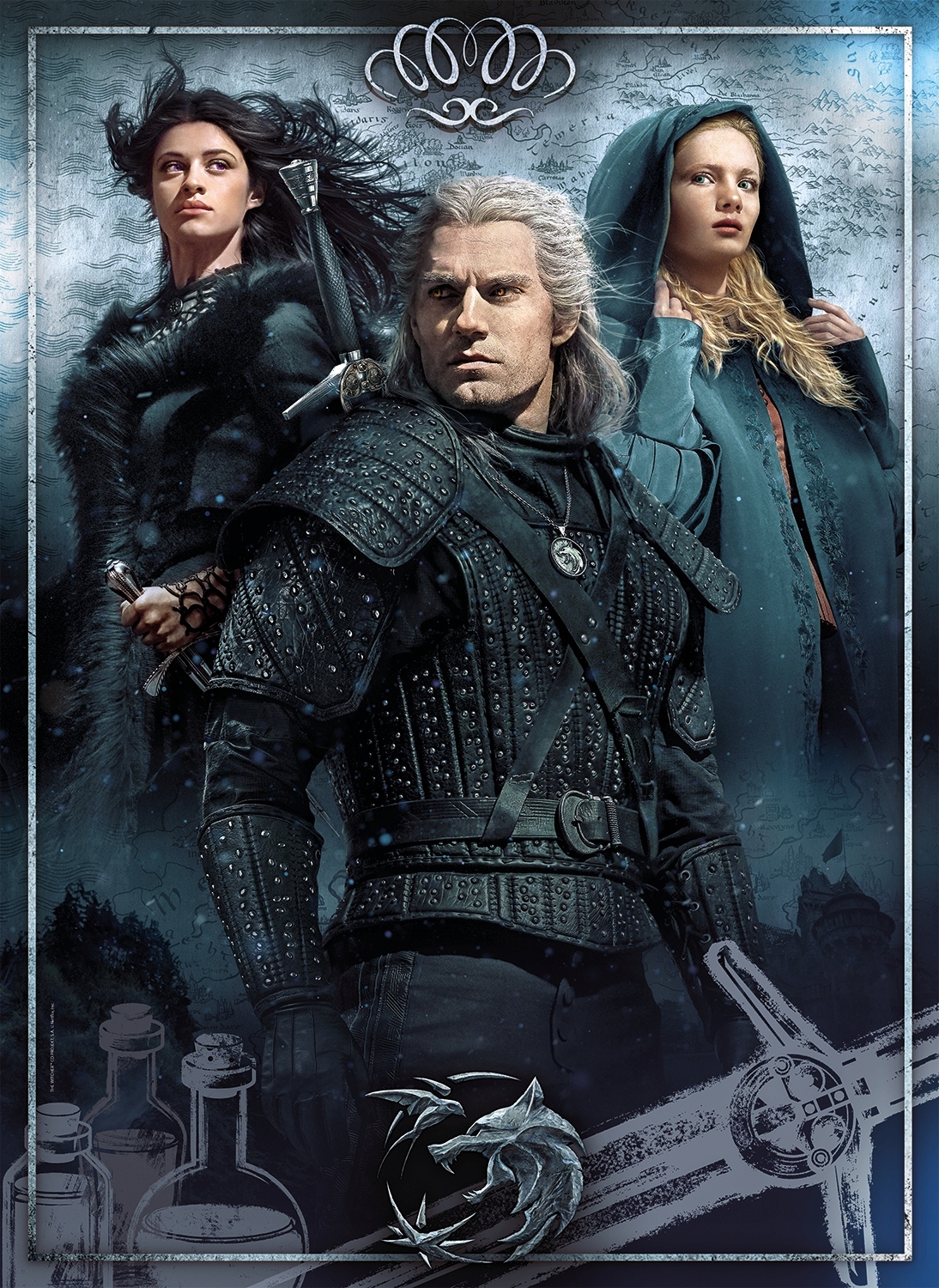 

Puzzle 1000 el The Witcher Wiedźmin Netflix Serial