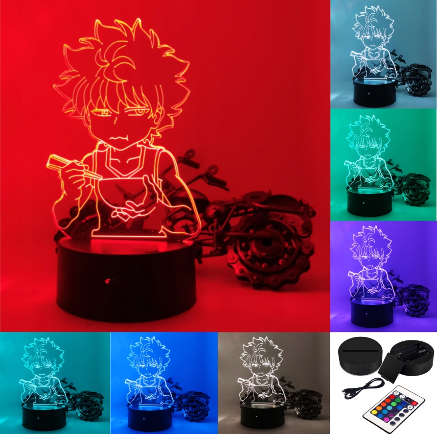 Lampka 3D LED Hunter x Hunter Killua 16 kolorów EAN (GTIN) 7671169918555