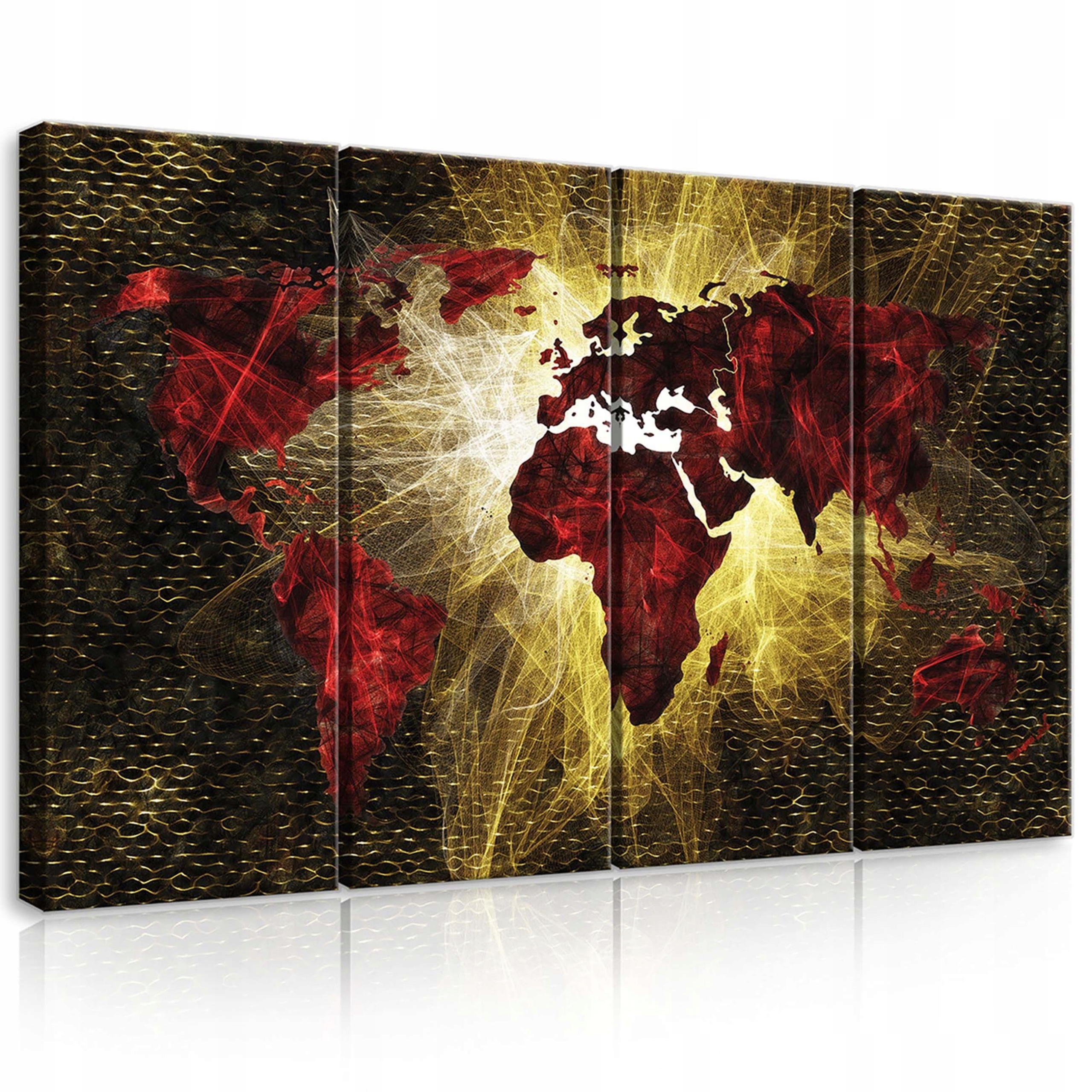 Obraz 120x80 Mapa sveta abstrakcia energia globalizácia moderný štýl