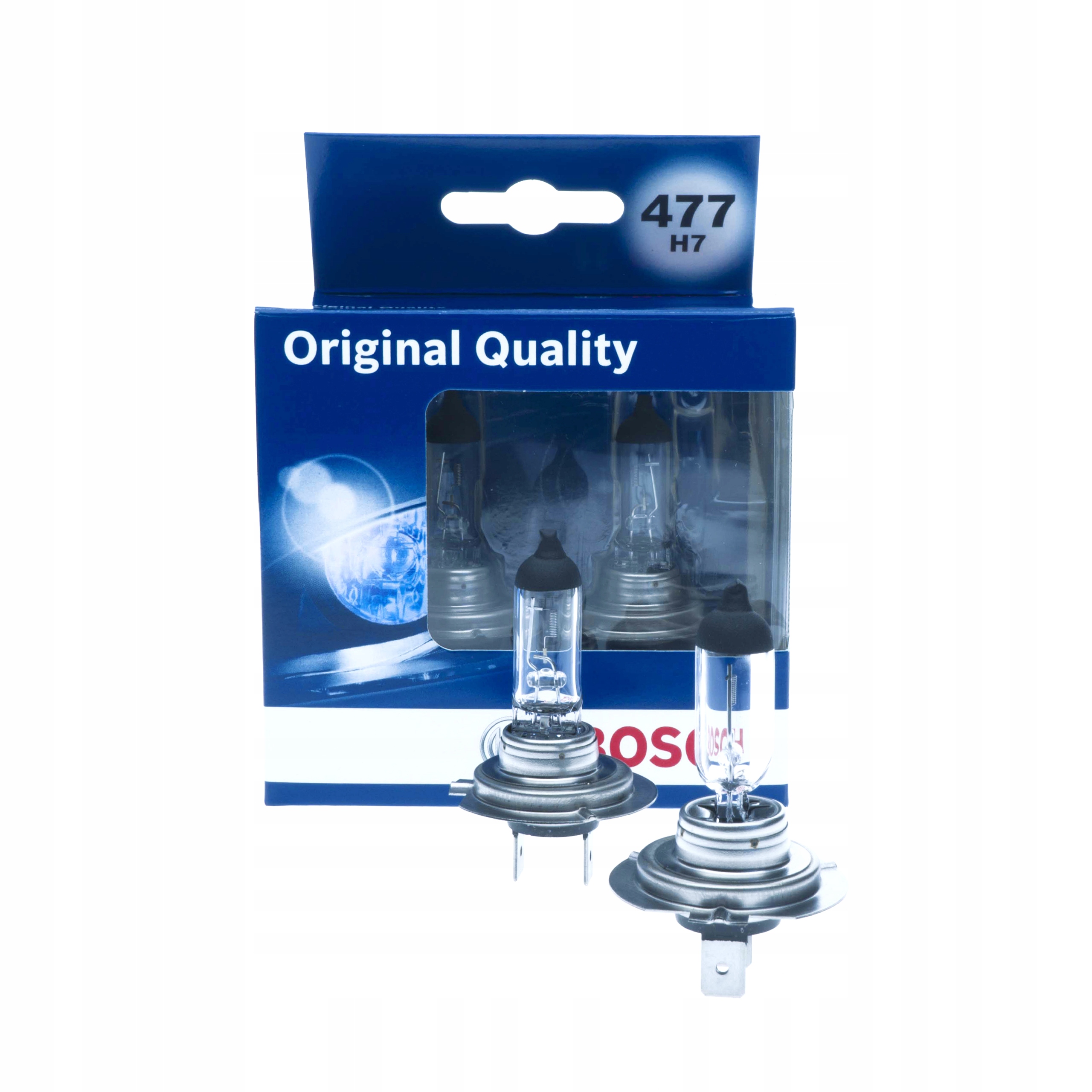 Żarówki Bosch H7 12V 55W 477 H7 55W 1500 lumenów 3200K komplet 2 sztuki