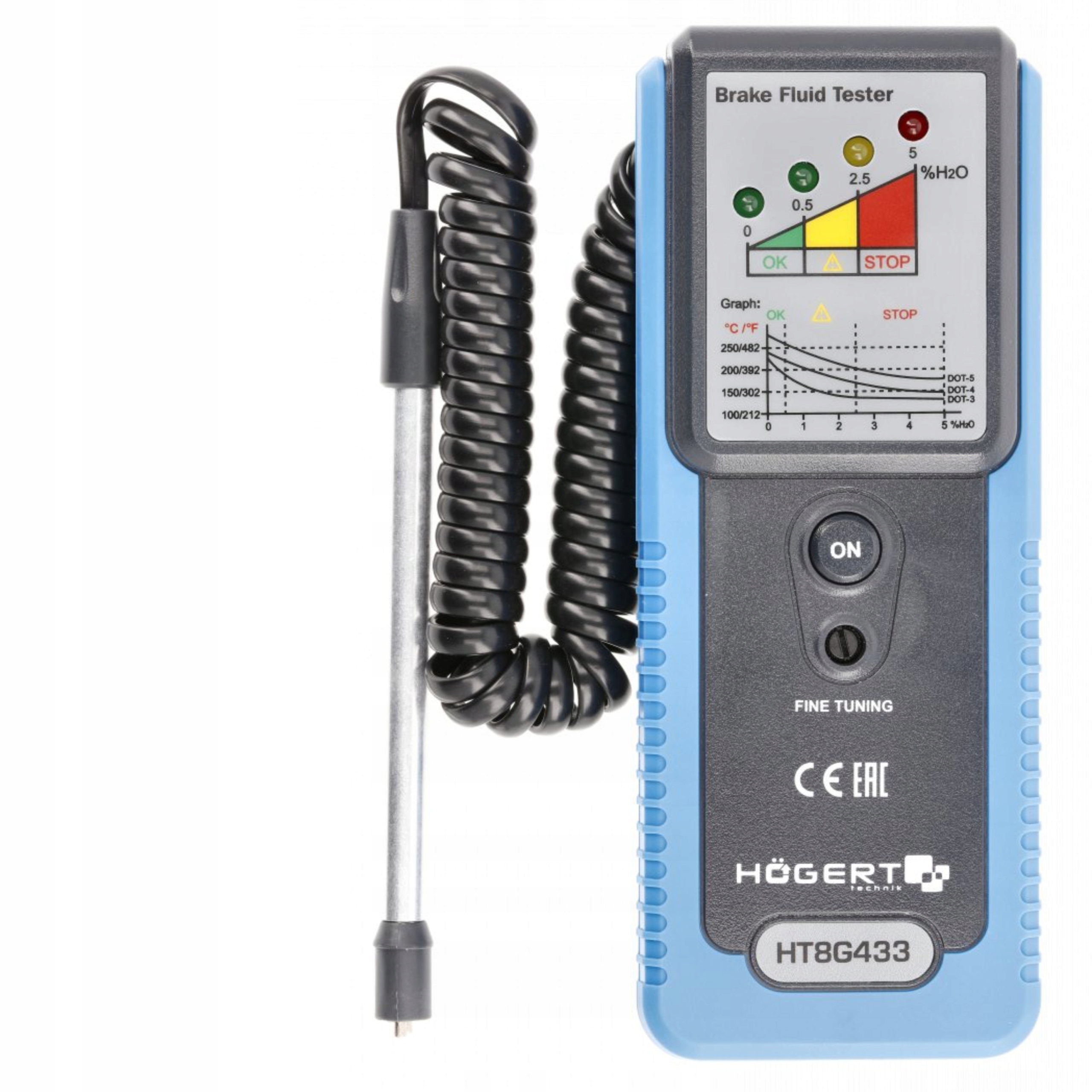 HOGERT HT8G433 ТЕСТЕР ТОРМОЗНОЙ ЖИДКОСТИ МЕТР