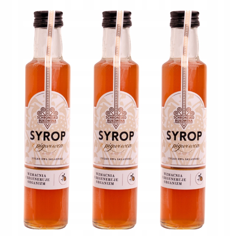 Přírodní kdoulový sirup 250 ml Schronisko Bukowina Přírodní Čisté složení