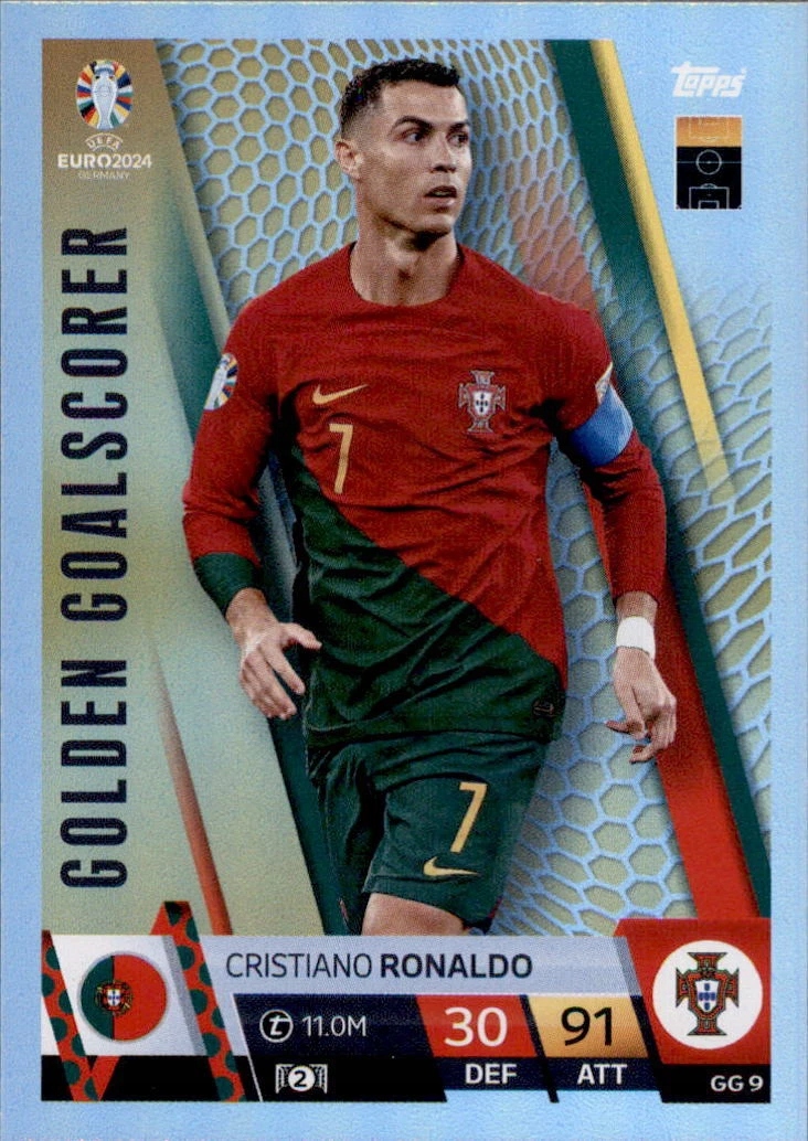 Euro 2024 Topps Match Attax Gg 9 Cristiano Ronaldo Golden Goalscorer