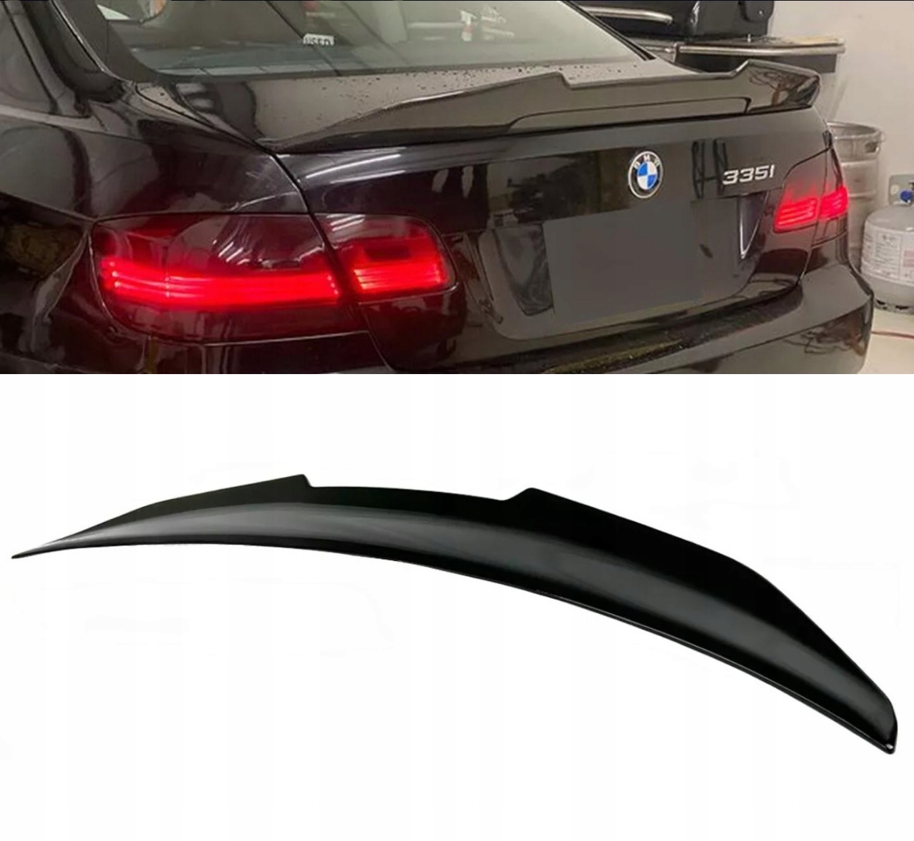Bmw E92 2005-2012 Spoiler Psm Zadní Klapka Zavazadlového Prostoru Letka Spoiler Černá