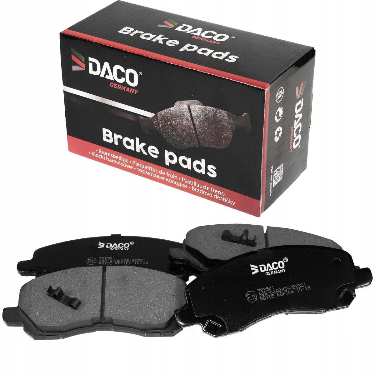 Klocki hamulcowe DACO PRZÓD Lancer Compass Caliber