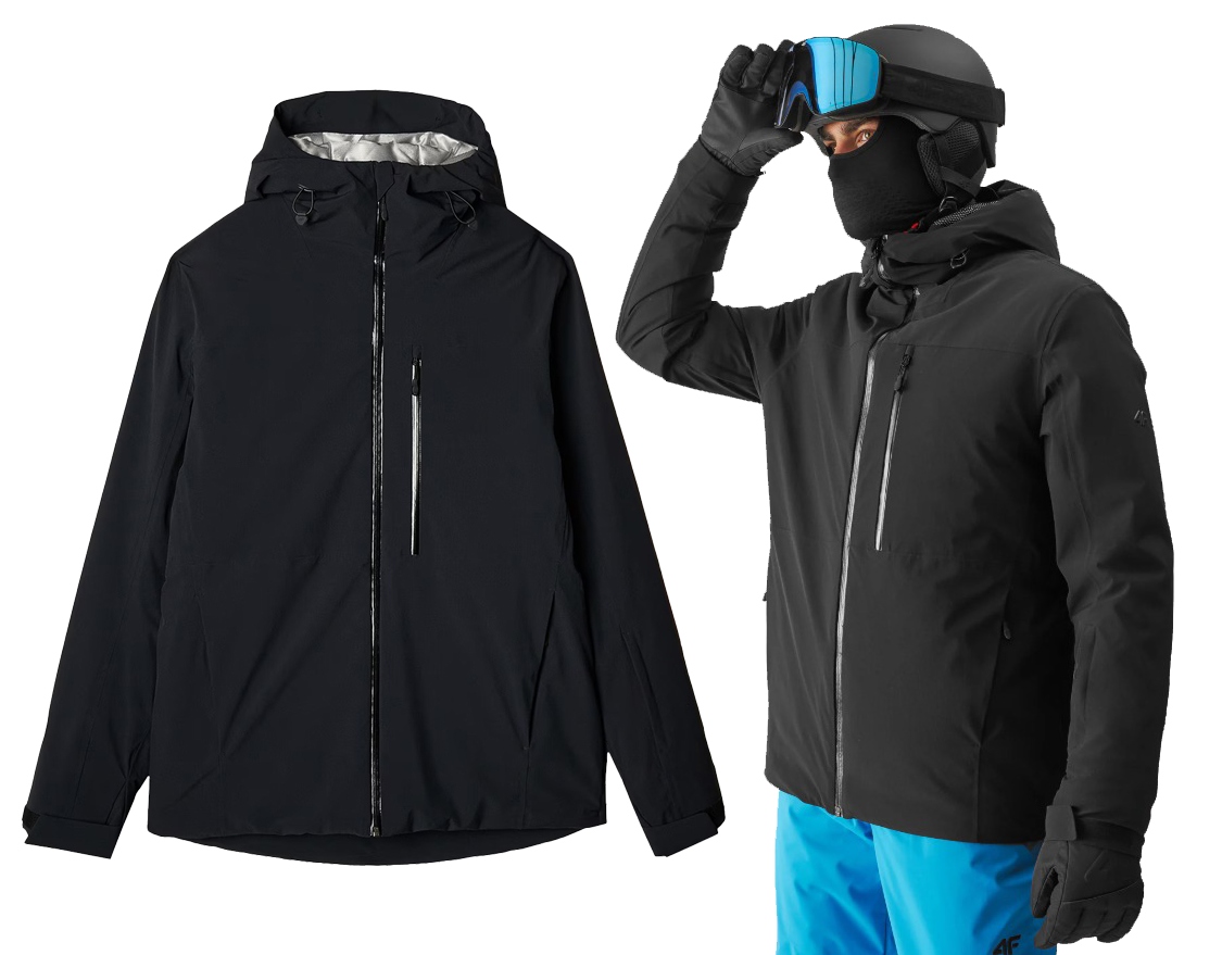 Lyžařská bunda 4F membrána 15000 sportovní M574 černá 2XL