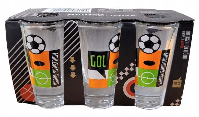 

Zestaw kieliszków do wódki 6 x 25ml kanał sportowy