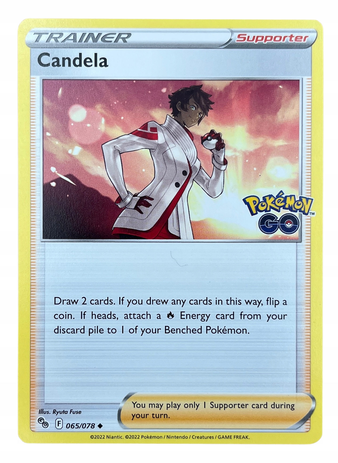 Karta Pokemon Tcg Candela (pgo 065/078) Trainer Supporter