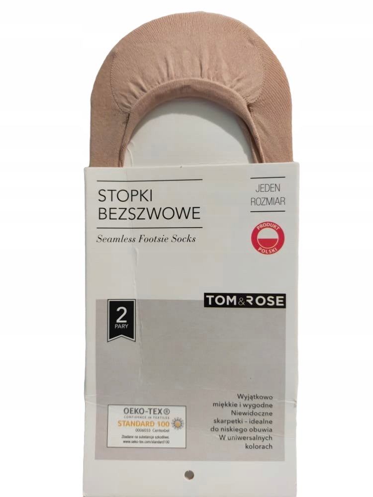 

Stopki bezszwowe Tom&Rose beżowe Uniwersalne