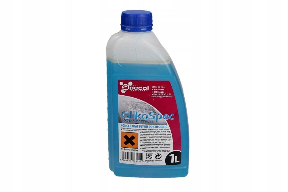 PŁYN DO CHŁODNIC 1L NIEBIESKI KONC. GLIK