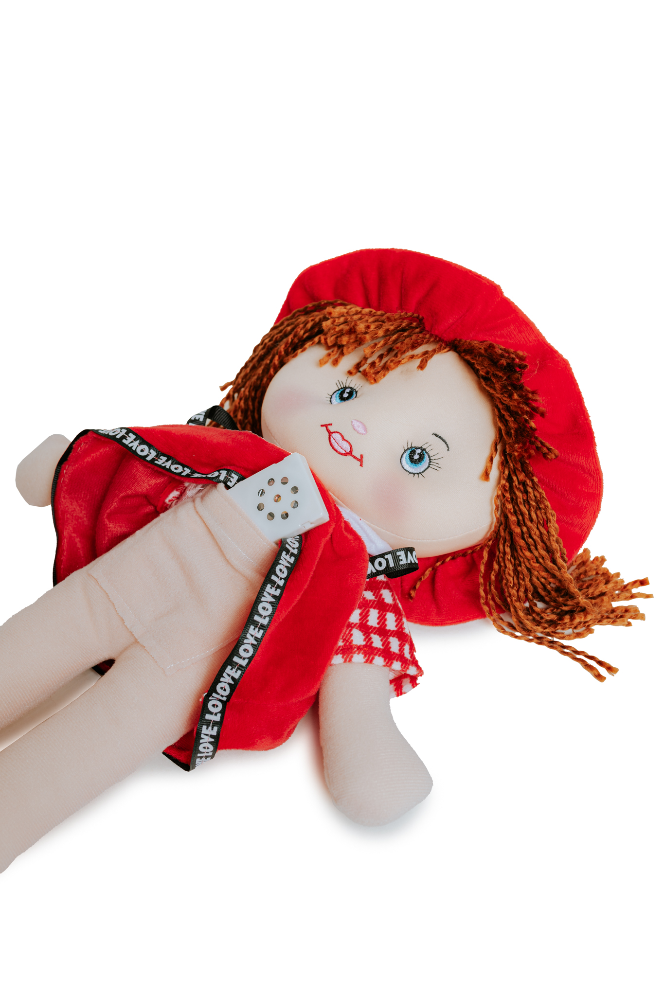 Doris lalka miękka przytulanka szmacianka duża lala mówi śpiewa 45cm Efekty dźwiękowe