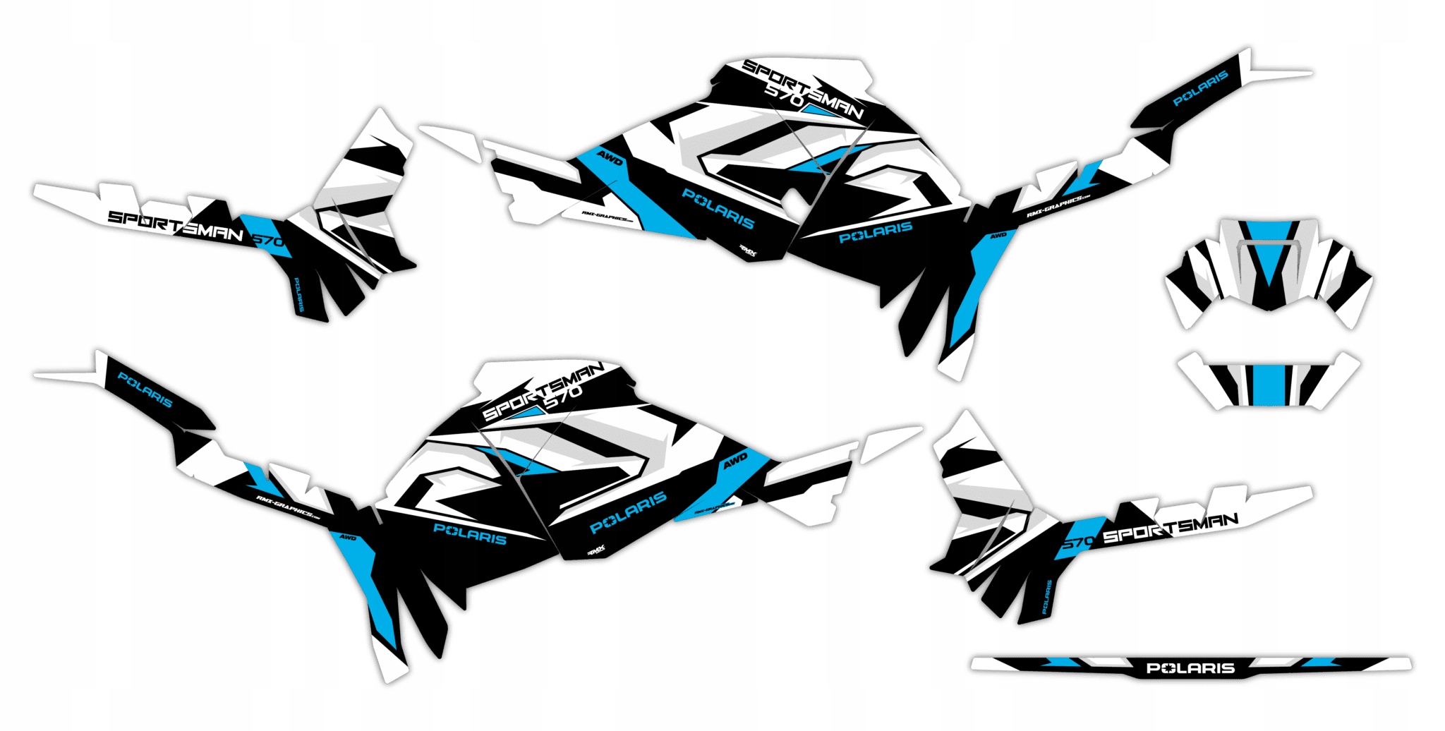 Dýha Samolepky Polaris Sportsman Touring 570 2025+ #6097701