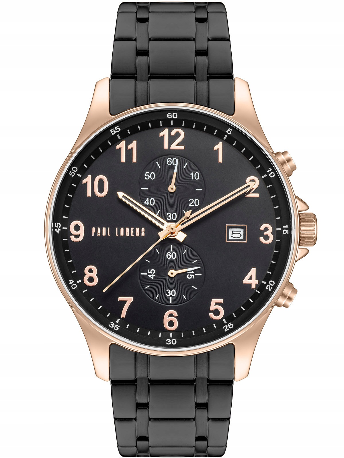Pánské Hodinky Paul Lorens Pl 20002B-1A4 Chronograf Dárek Ke Dni Chlapců