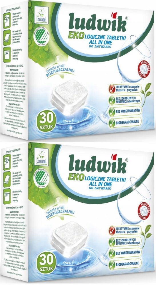 

Ludwik Ekologiczny Tabletki do zmywarki 30szt x2