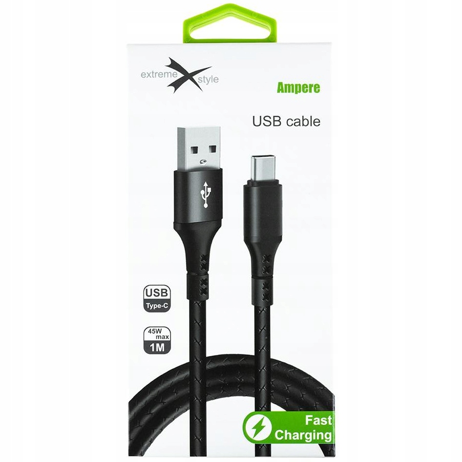 Kabel 1m USB - USB-C SZYBKIE ŁADOWANIE 45W MOCNY 100cm Długość kabla 1 m