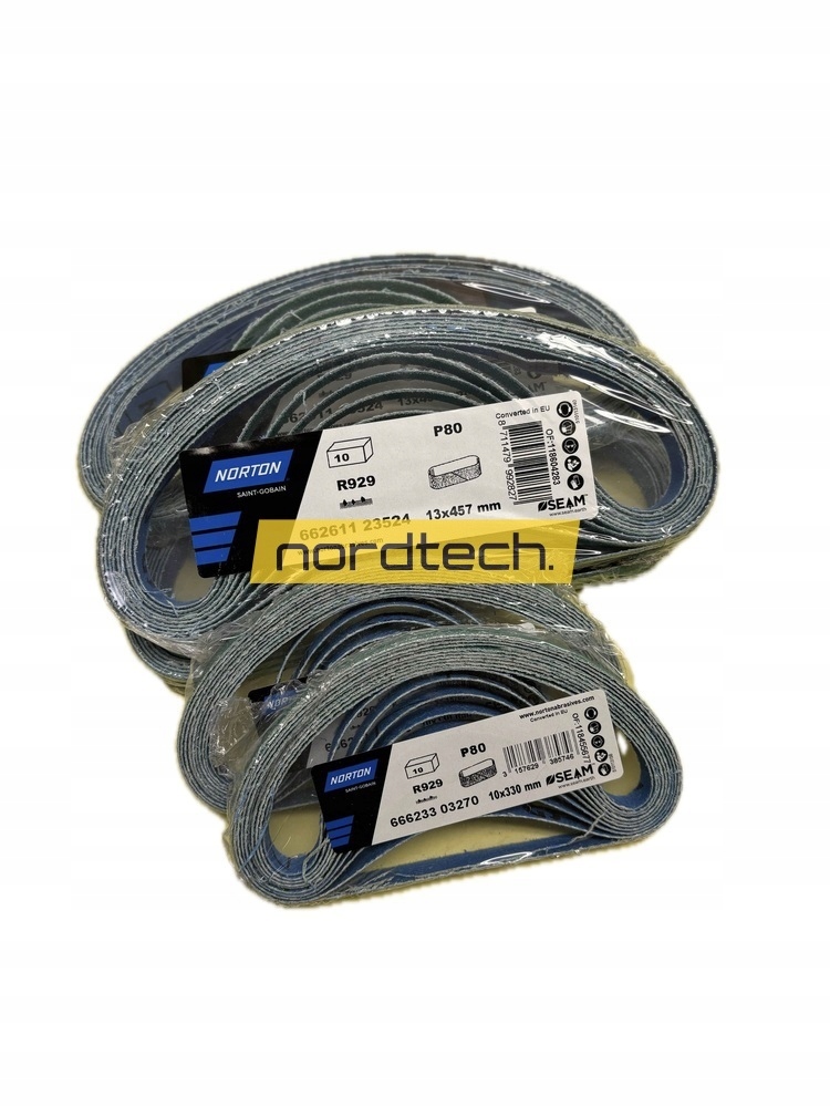 Wąska taśma bezkońcowa 13X457MM NORTON R929 P40 (10 sztuk)