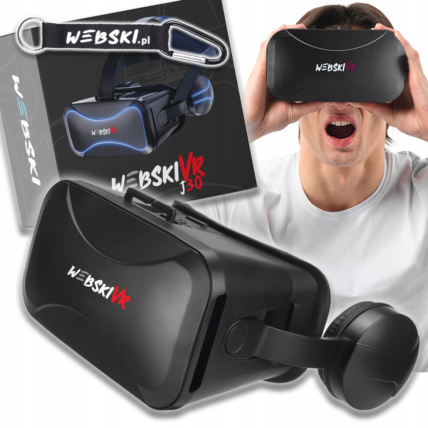Vr Brýle 3D 360° Pro Telefon Pro Sledování Filmů, Hraní Virtuálních Her