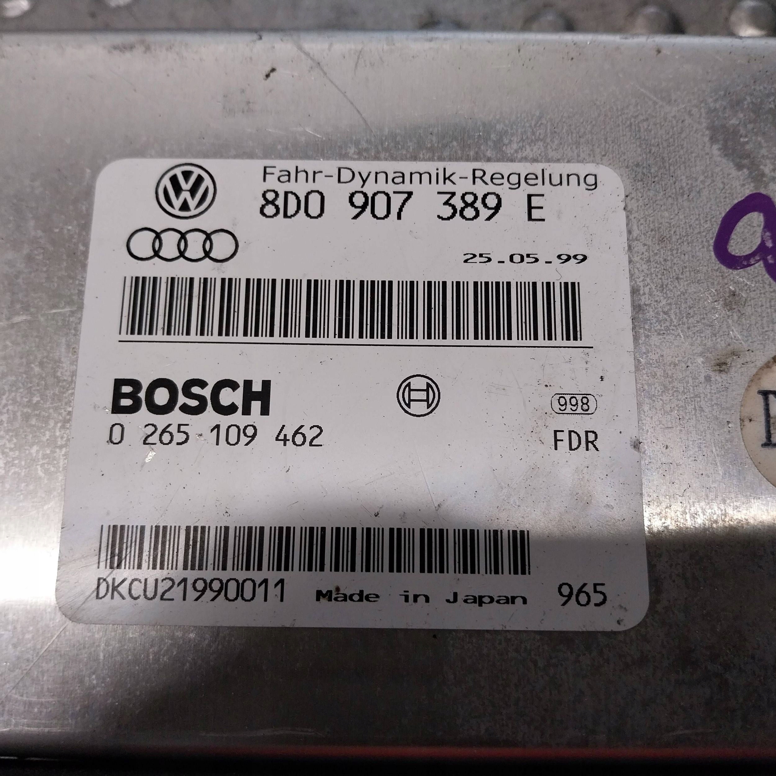 computer control unit of the engine 8D0907389E 0265109462 AUDI A4 B5 A6 C5 2.5D