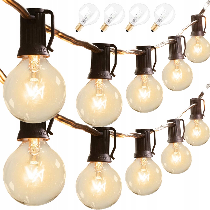 

Girlanda Duże Lampki Ogrodowe 15.2m 50x Zewnętrzne