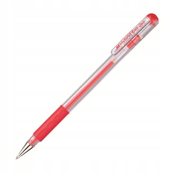 

Długopis żelowy czerwony Pentel Hibrid Gel Grip