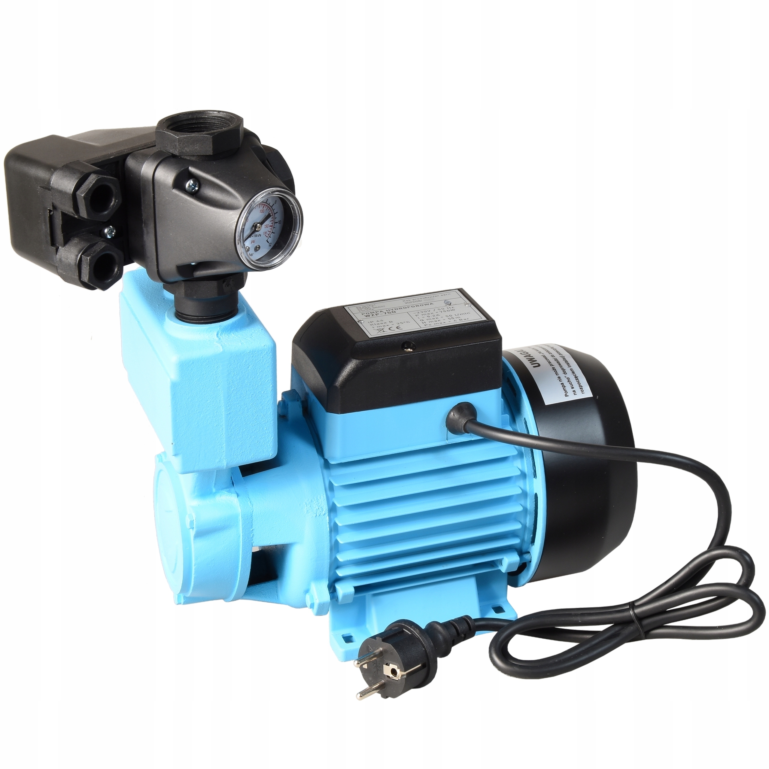 Hydroforová Vodná Pumpa Wzp 750 750W Integrované Príslušenstvo 3000 L/h, Výkon