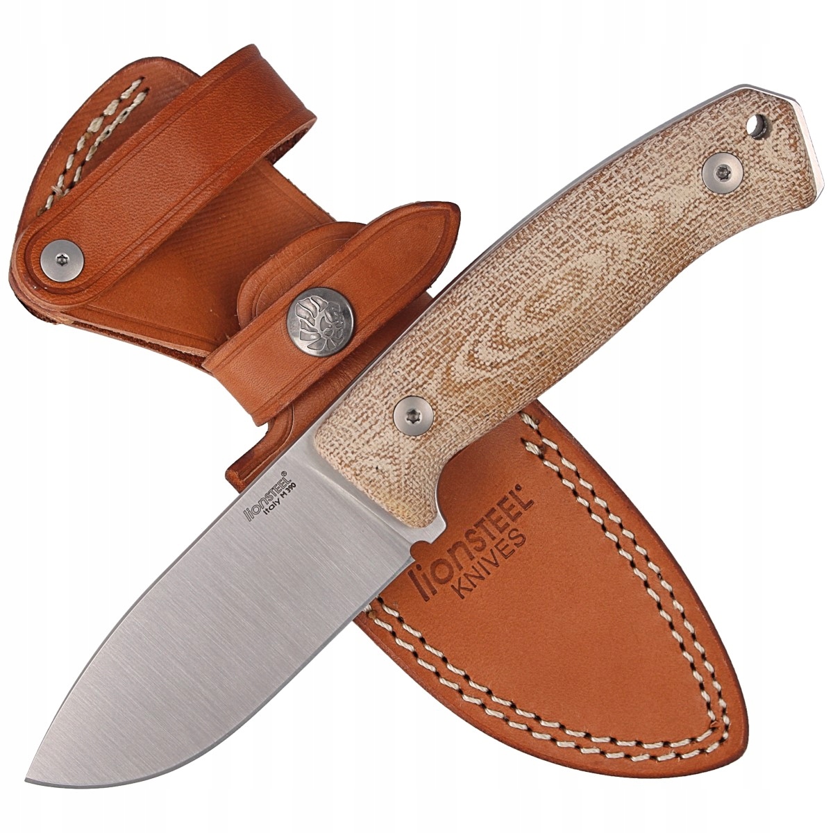 Nůž LionSteel Bushcraft Natural Canvas (M2M Cvn)