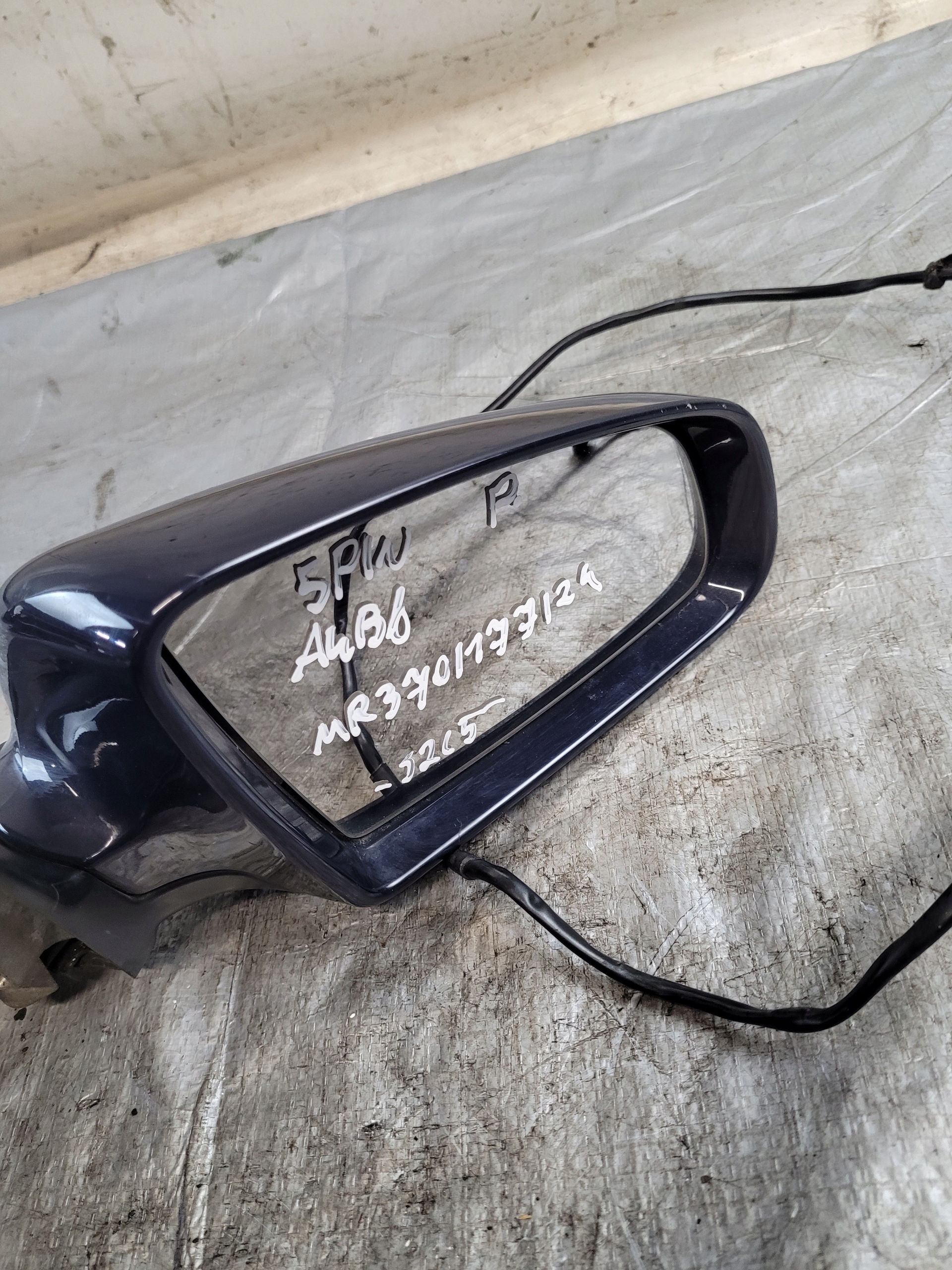 mirror right 5PIN K: LY5K AUDI A4 B6 1.6B