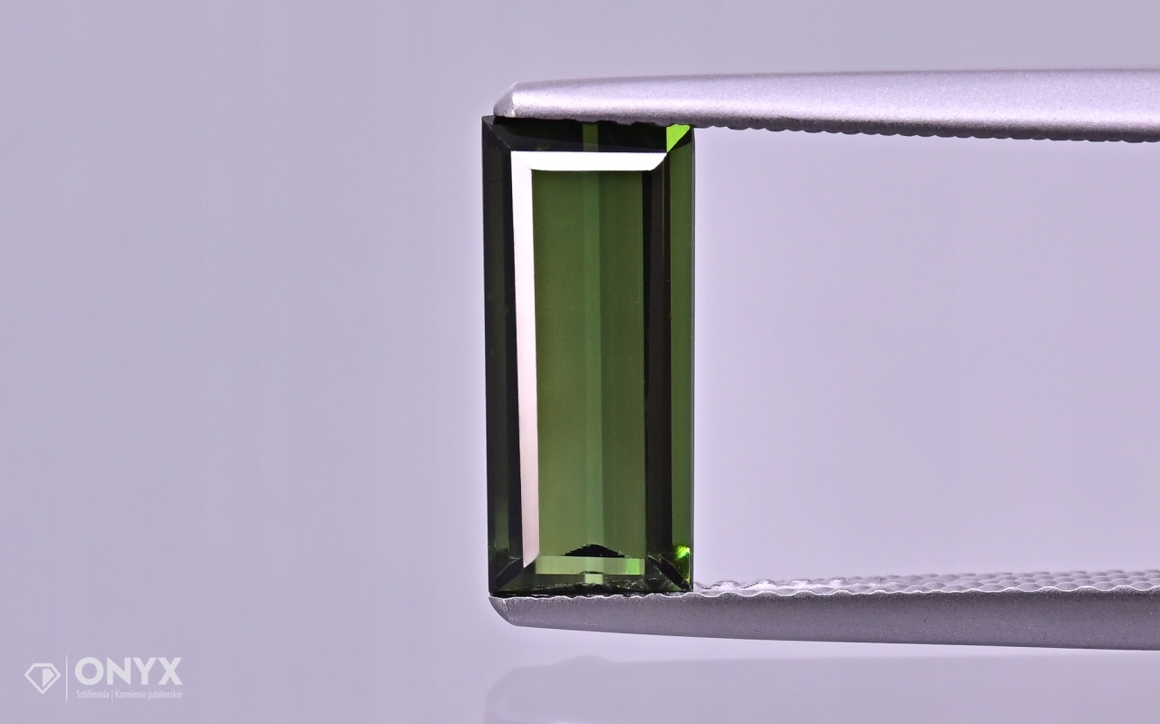 Turmalín Verdelit fazetovaný obdélník 11x5 mm