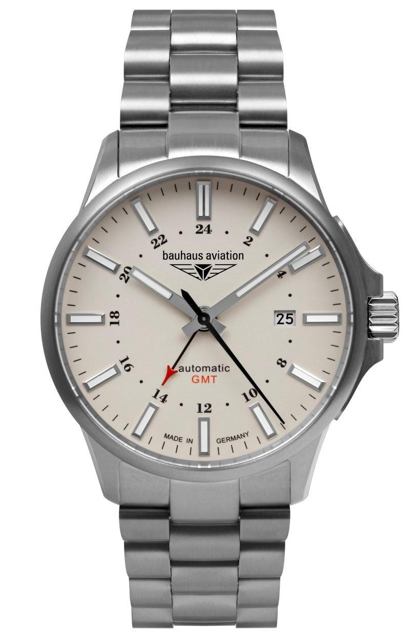 Nové Originální Pánské Hodinky Bauhaus 2868M-5 Aviation Titanium Automat Gmt