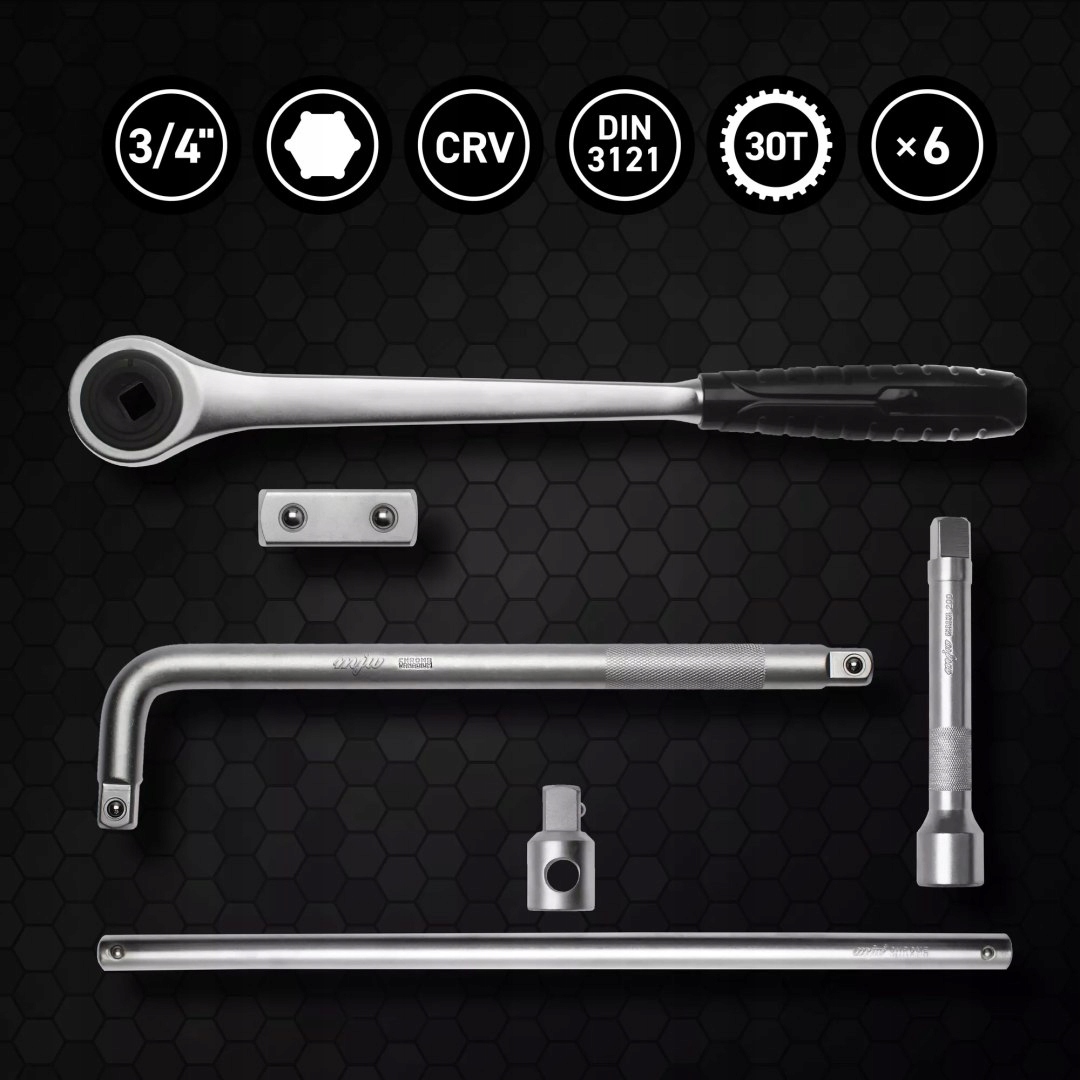 ZESTAW NASADEK 3/4" Z GRZECHOTKĄ Marka Proteco