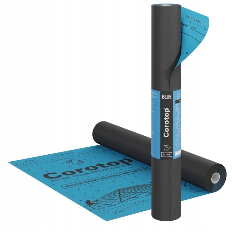 Membrána, Corotop Blue 140 75m2 s páskami