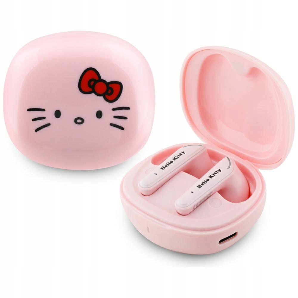 Hello Kitty O Glossy Finish Tws sluchátka nabíjecí pouzdro Pink