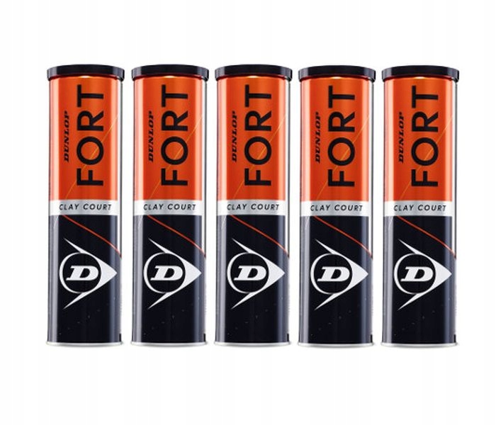 Piłki tenisowe DUNLOP FORT CLAY COURT - 5 x 4 szt