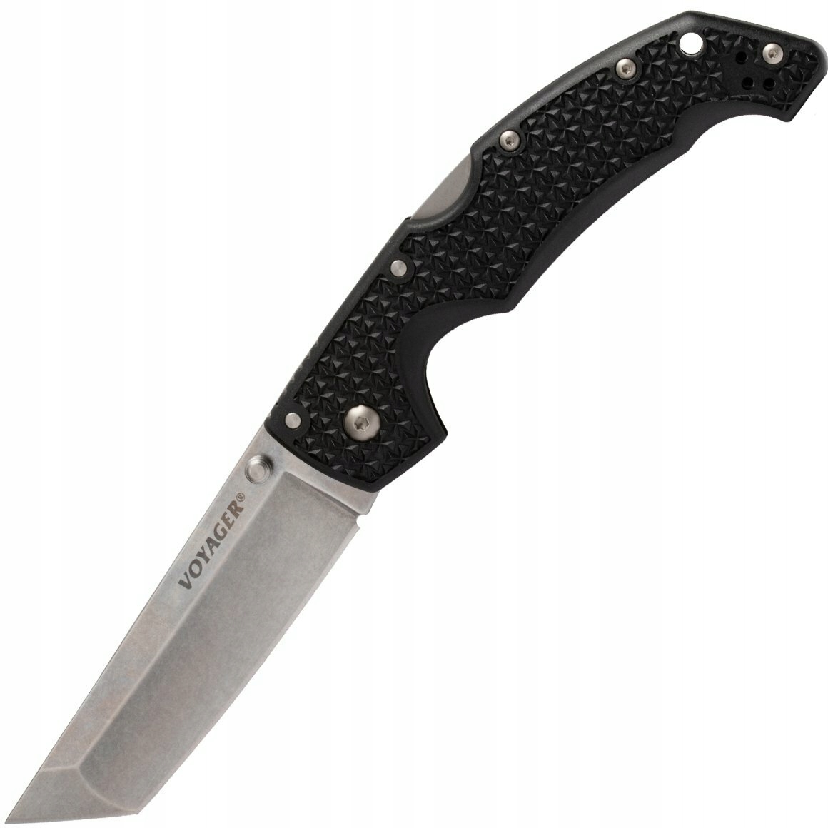 Cold Steel 29AT Large Voyager nóż kieszonkowy 10,2cm, czarny, Griv-Ex