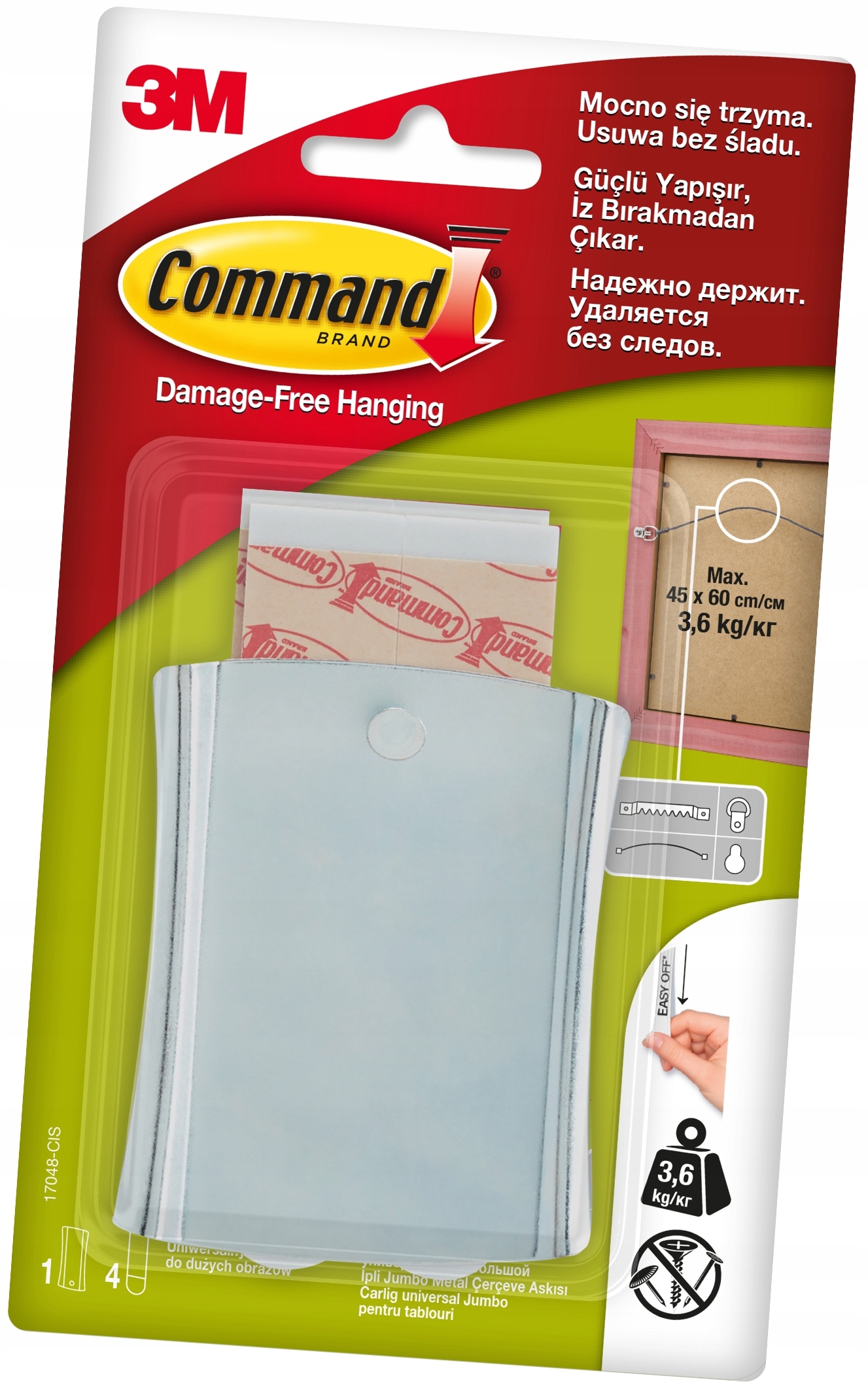COMMAND 3M HACZYK DO DUŻYCH RAMEK OBRAZÓW 17048 Stan opakowania oryginalne