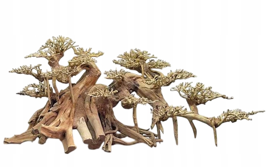 Levně Velký Stromek Bonsai Do Akvária dekorace driftwood Handmade 89x33x41 cm XL