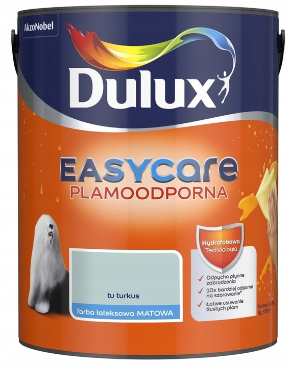 Dulux Easy Care Barva Odolná Proti Skvrnám Tu Tyrkysová 5L