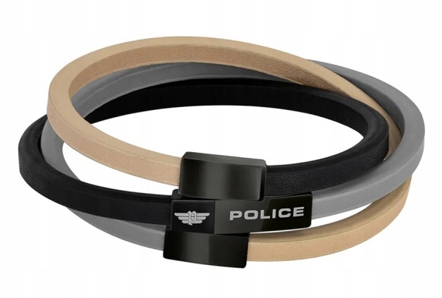 Pánský náramek Police z kůže 21 cm