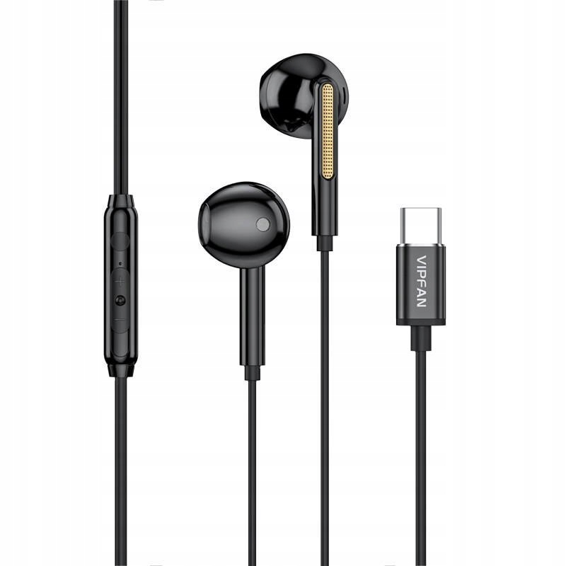

Słuchawki Douszne Przewodowe Usb-c Vipfan Mikrofon