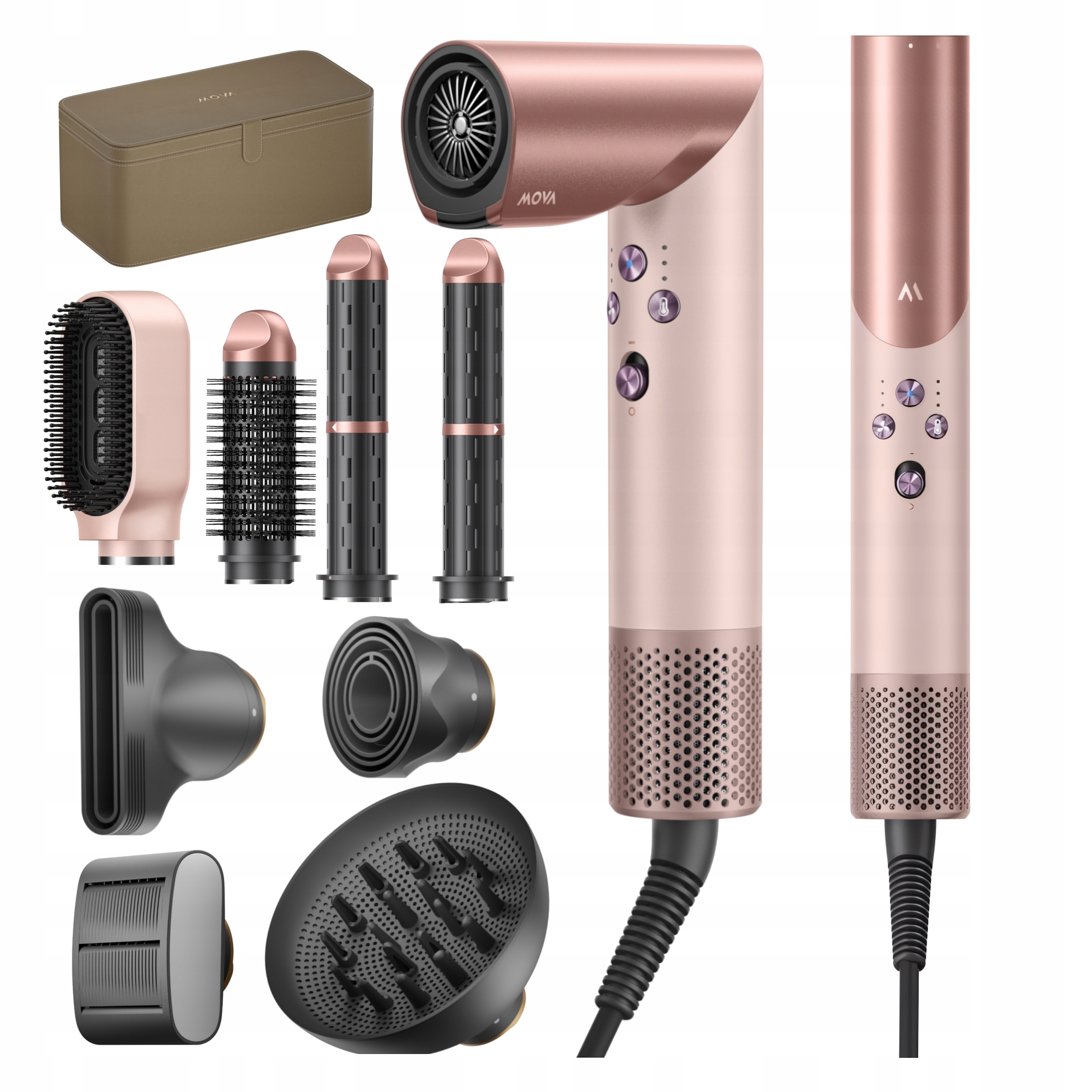 Suszarka Do Włosów Z Jonizacją Mova Master 10 Różowa 110 000 Rpm 4 Tryby