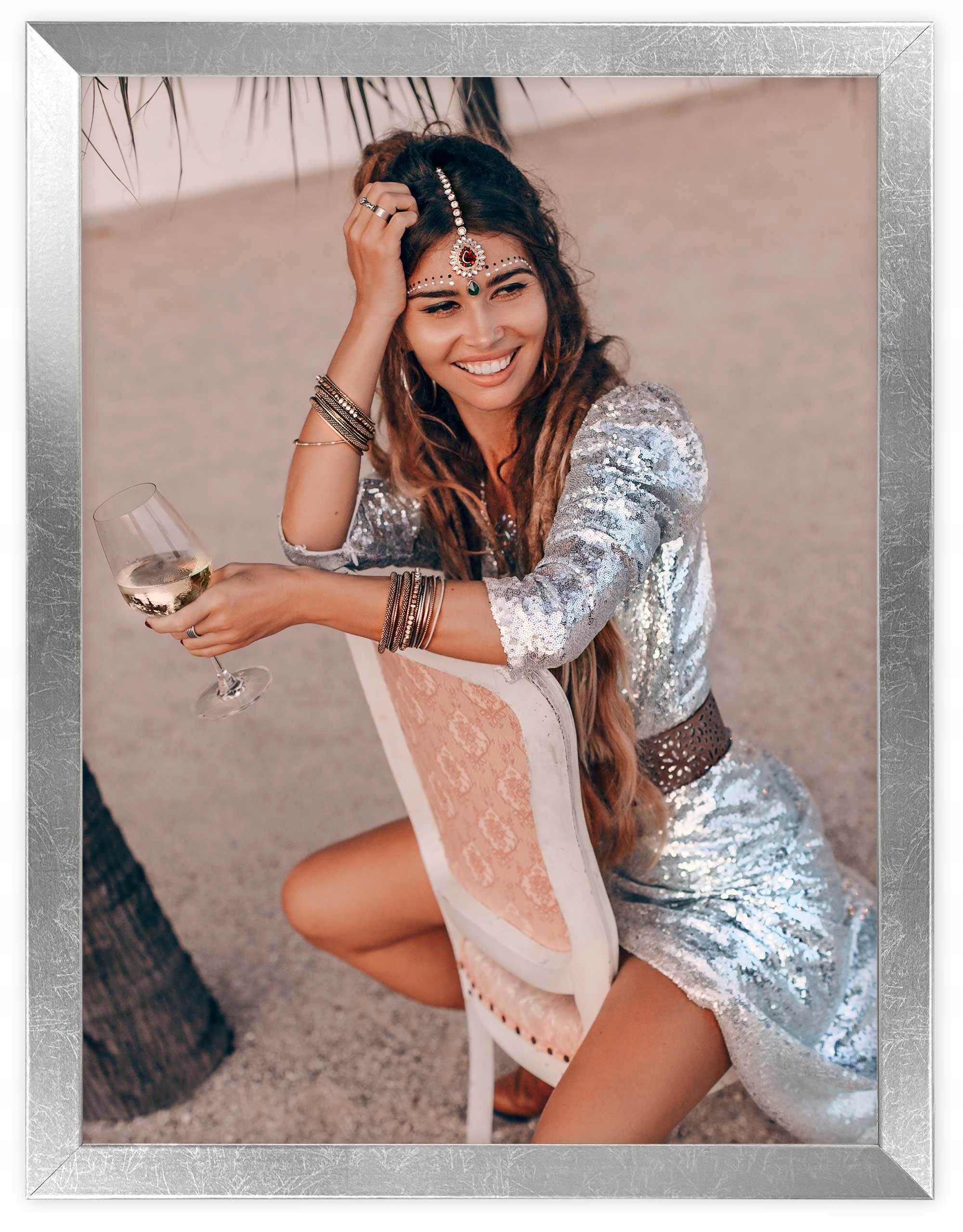 

Ramka na zdjęcie 30x40 Italia srebrna srebro