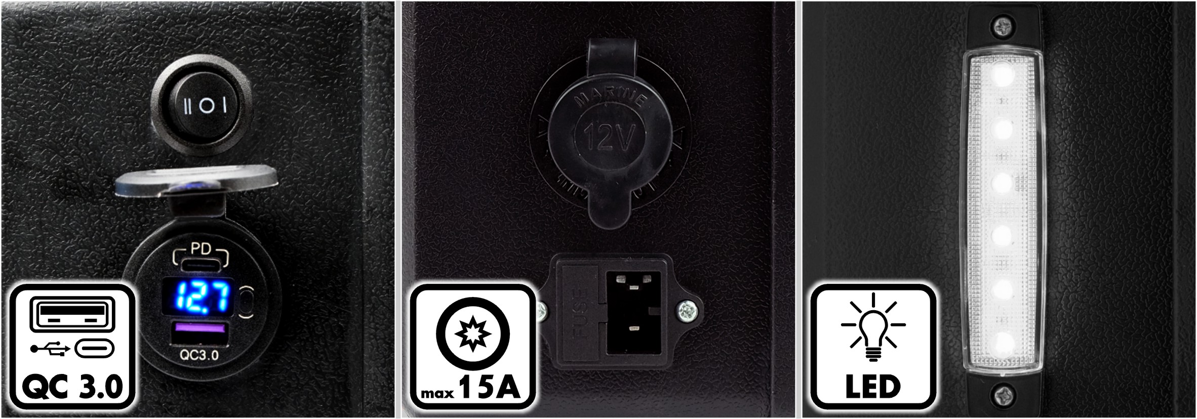 Akumulator bateria 22 Ah do zasilania turystycznej lodówki kompresorowej Rodzaj brak informacji