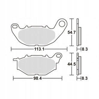 Brzdové Doštičky Predné KH663 Yamaha YZF-R25 15-20, YZF-R3 15-23 Predné