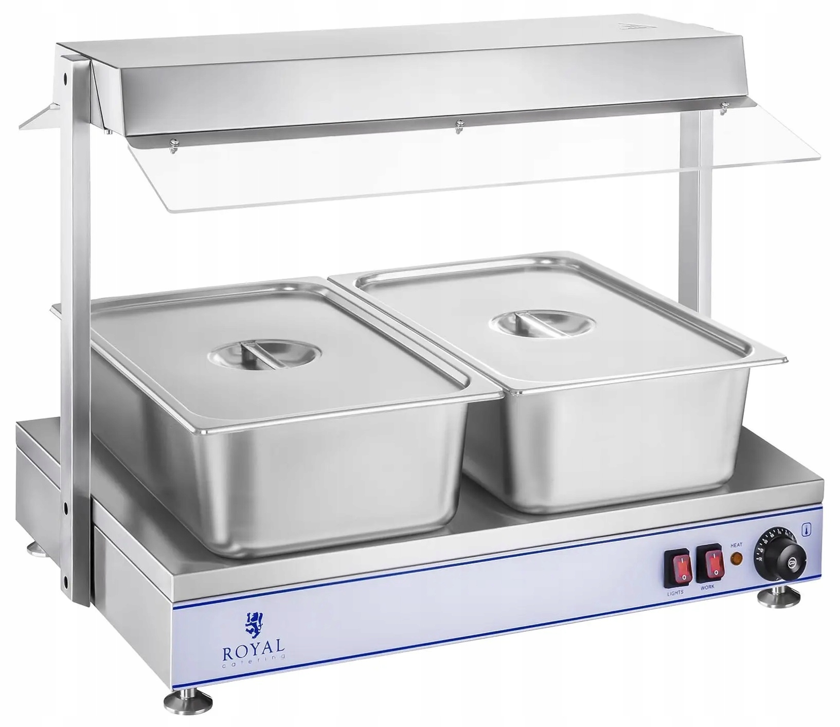 Płyta grzewcza 1100W 70x50 cm 2 halogeny Royal Catering RCHP-70 10010382