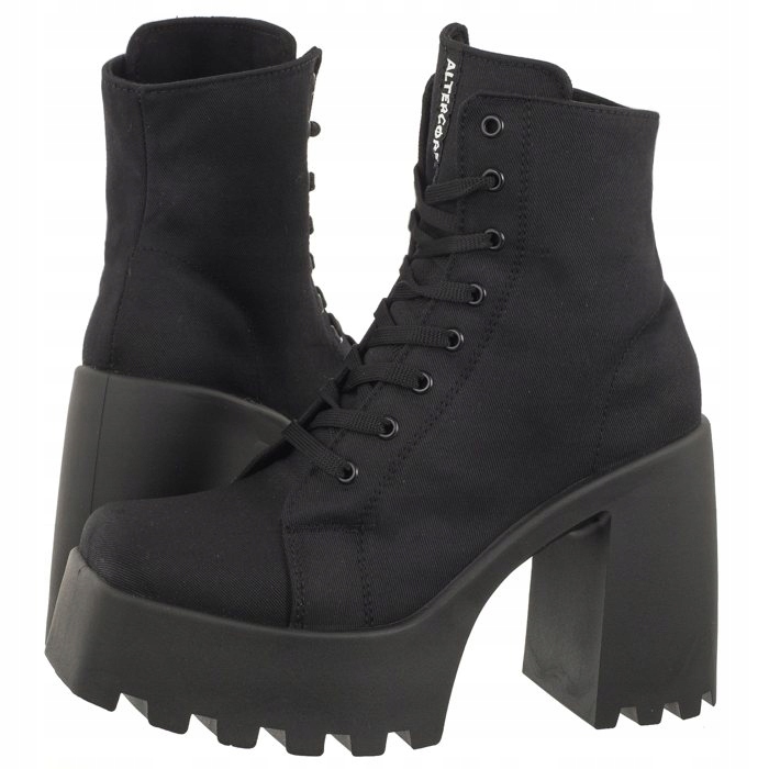 Dámské Kotníkové Boty na podpatku Obuv Altercore Eostre Black Černá