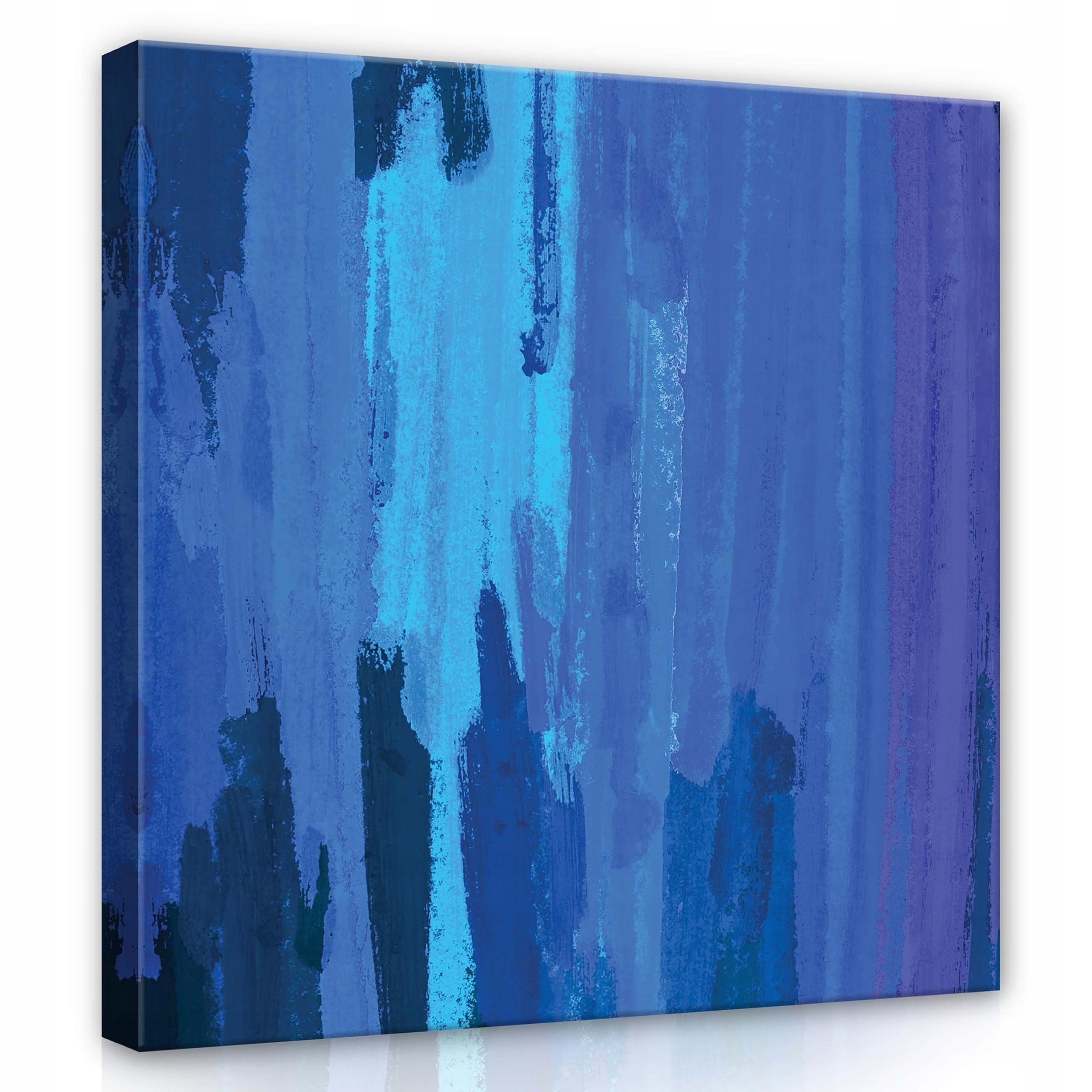 Obraz 80x80 Abstrakce modrá fialová textura hloubka barvy klid