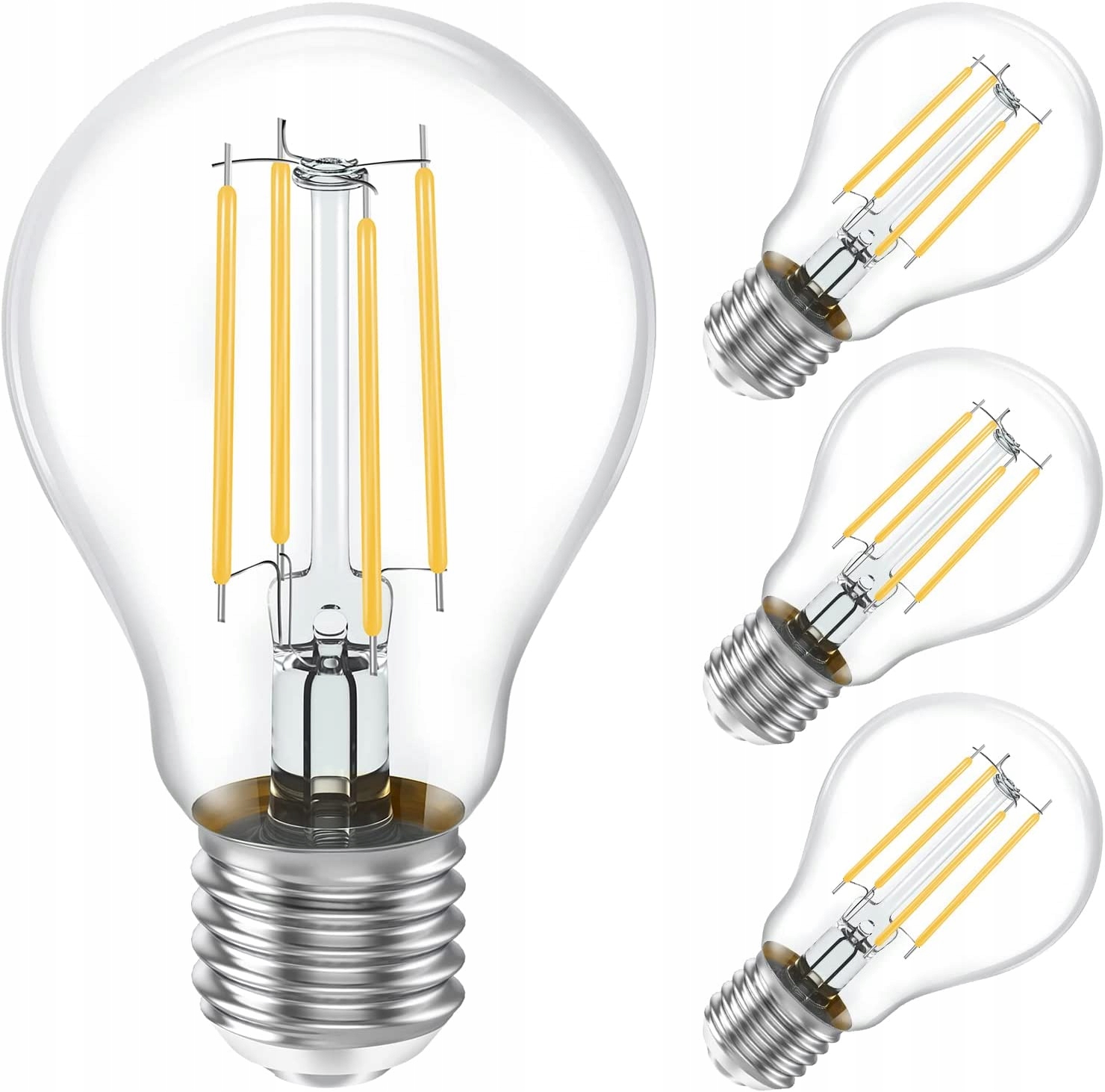 

Żarówka Led E27 biały ciepły 8W=60W 806lm 4szt