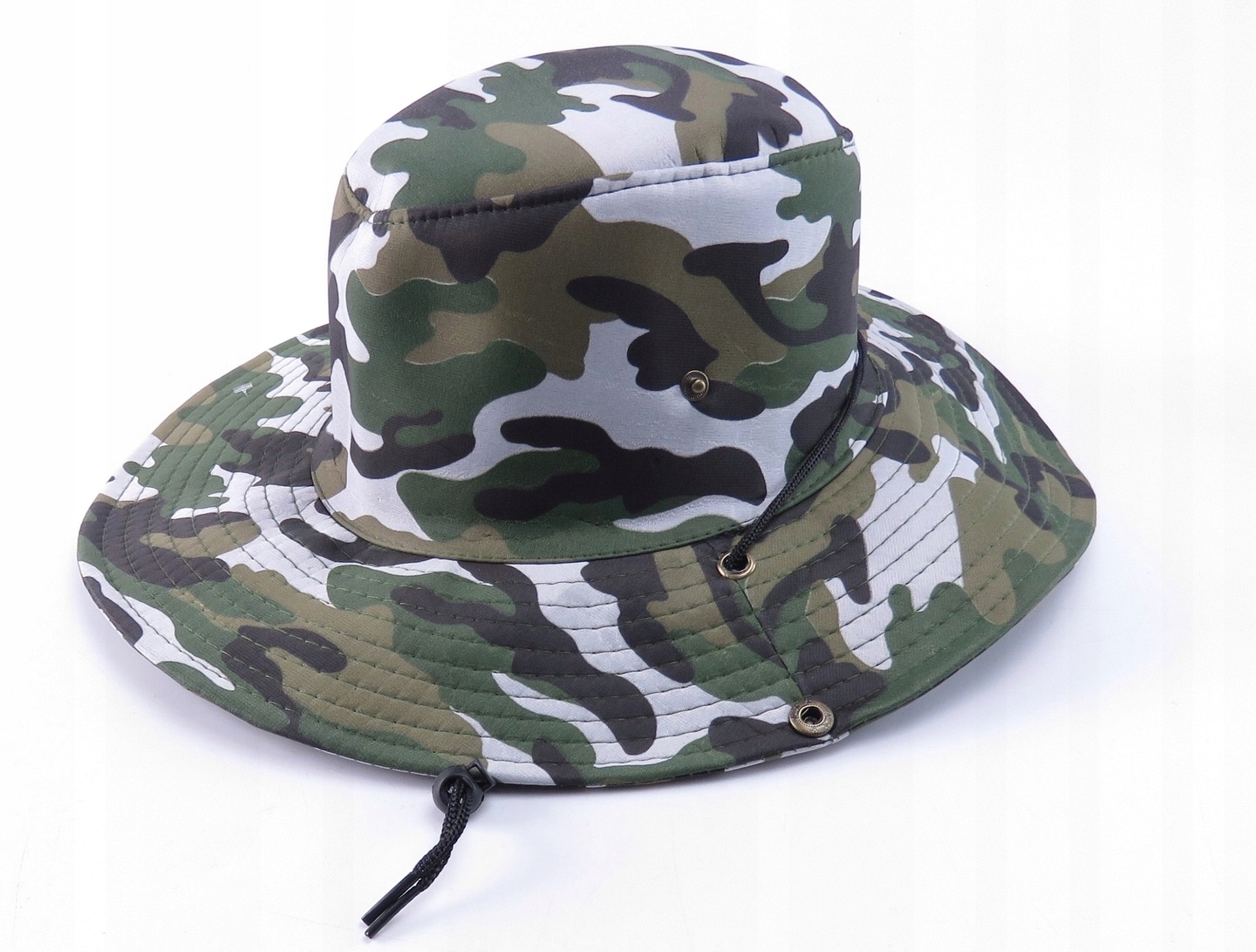 KAPELUSZ KOWBOJSKI MATERIAŁOWY MORO